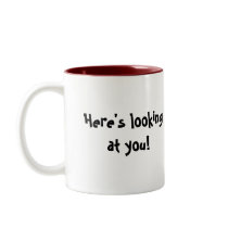 Pug Up-Close - "Here's Looking at You" mugs