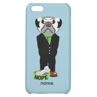 Pug Wearing a Suit Nope Cover For iPhone 5C