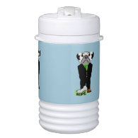 Pug Wearing a Suit Nope Igloo Beverage Cooler