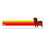Pug With Stripes Bumper Sticker
