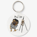 Pugcasso Keychain by ArtsyRavenclaw Pugcasso Keychain