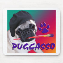 PUGCASSO mousepads