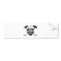 pugface11.jpg bumper stickers