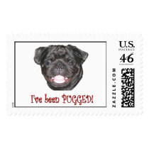 Pugged (Black) postage