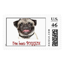 Pugged (Fawn) postage by Urusula Pugged (Fawn) postage