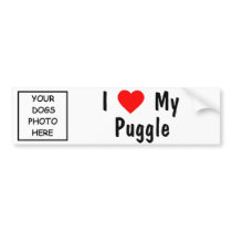 Puggle Bumper Sticker