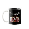 Puggle Dad Mug by DogsByDezign Puggle Dad Mug
