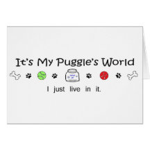Puggle Greeting Card