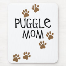 Puggle Mom Mouse Pad