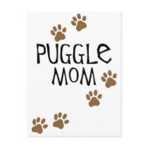 Puggle Mom Post Cards