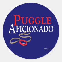 Puggle Round Sticker