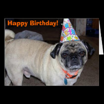 Puggy Greetings: Birthday cards