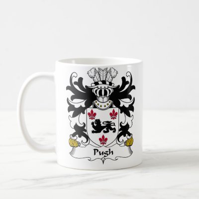 Pugh Family Crest Mugs by coatsofarms
