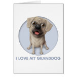Pugle 2 - Love My Granddog Cards