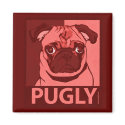 Pugly Magnet by jamierushad Pugly Magnet