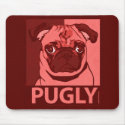 Pugly Mousepad by jamierushad Pugly Mousepad