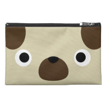 Pugly Pug Travel Accessory Bags