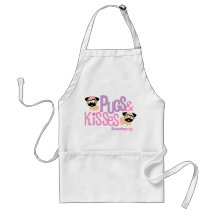 Pugs and Kisses Apron