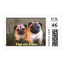 Pugs and Kisses Postage postage by normagolden Pugs and Kisses Postage postage
