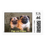 Pugs and Kisses Postage