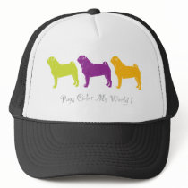 Pugs Color My World Mesh Hat