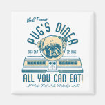 Pug's Diner 50s Retro Vintage Magnets