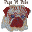 Pugs N Pals Embroidered Pug Face Tees embroidered shirts by PugsNPals Pugs N Pals Embroidered Pug Face Tees embroidered shirts