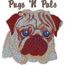 Pugs N Pals Embroidered Pug Face Tees embroidered shirts by PugsNPals Pugs N Pals Embroidered Pug Face Tees embroidered shirts