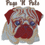 Pugs N Pals Embroidered Pug Face Tees