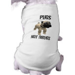 Pugs Not Drugs Dog Tshirt