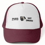 Pugs Not Drugs Hat