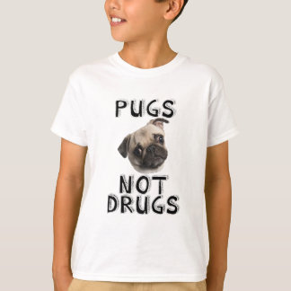 pugs not drugs t shirt