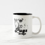 PUGS NOT DRUGS T-shirt mugs