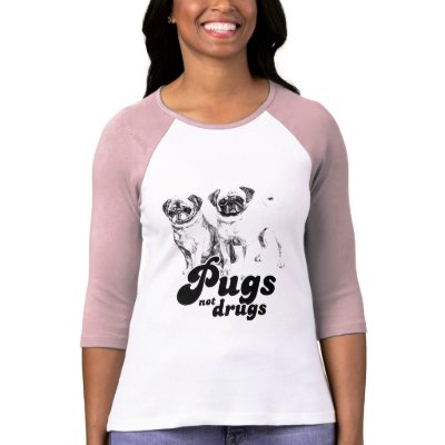 Pugs Not Drugs T-shirt