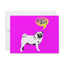 Pugs Rule invitations by doggenhaus Pugs Rule invitations