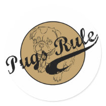 Pugs Rule stickers