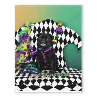 pug temporary tattoos mardi gras temporary tattoos zazzle pug temporary tattoos mardi gras temporary tattoos zazzle