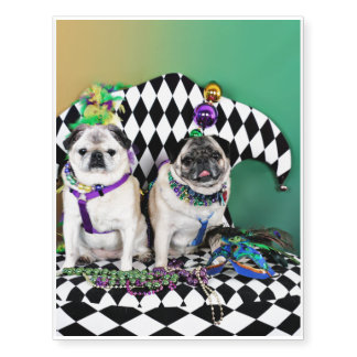 pug temporary tattoos mardi gras temporary tattoos zazzle pug temporary tattoos mardi gras temporary tattoos zazzle