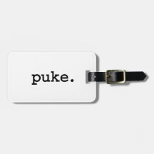 puke. bag tags