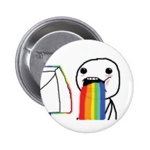 Puking Rainbows Pin