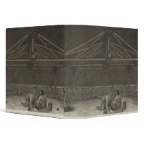 Pulaho Drinking Kava, Tonga Vinyl Binder