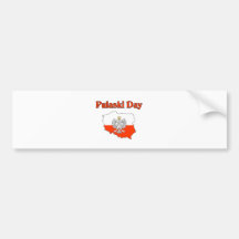 Pulaski Day. Bumper Sticker