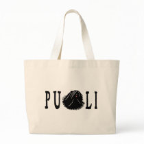 Puli Dog with Puli Text bags