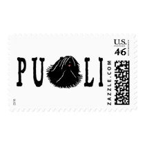 Puli Dog with Puli Text postage