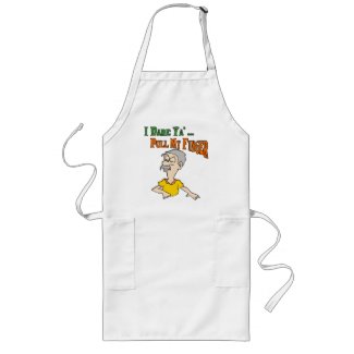 Pull My Finger apron