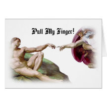 Pull My Finger Fart Humor Card