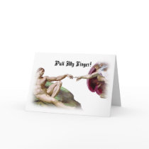 Pull My Finger Fart Humor Greeting Card by InsideOut_Tees Pull My Finger Fart Humor Greeting Card