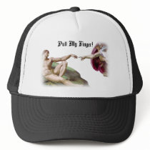 Pull My Finger Fart Humor Trucker Hat