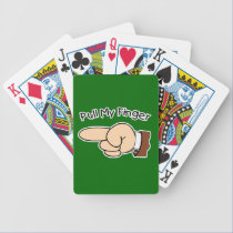 Pull My Finger Funny Playing Cards for Grandpa playing cards