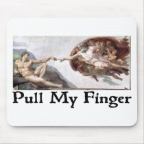 Pull My Finger mousepads